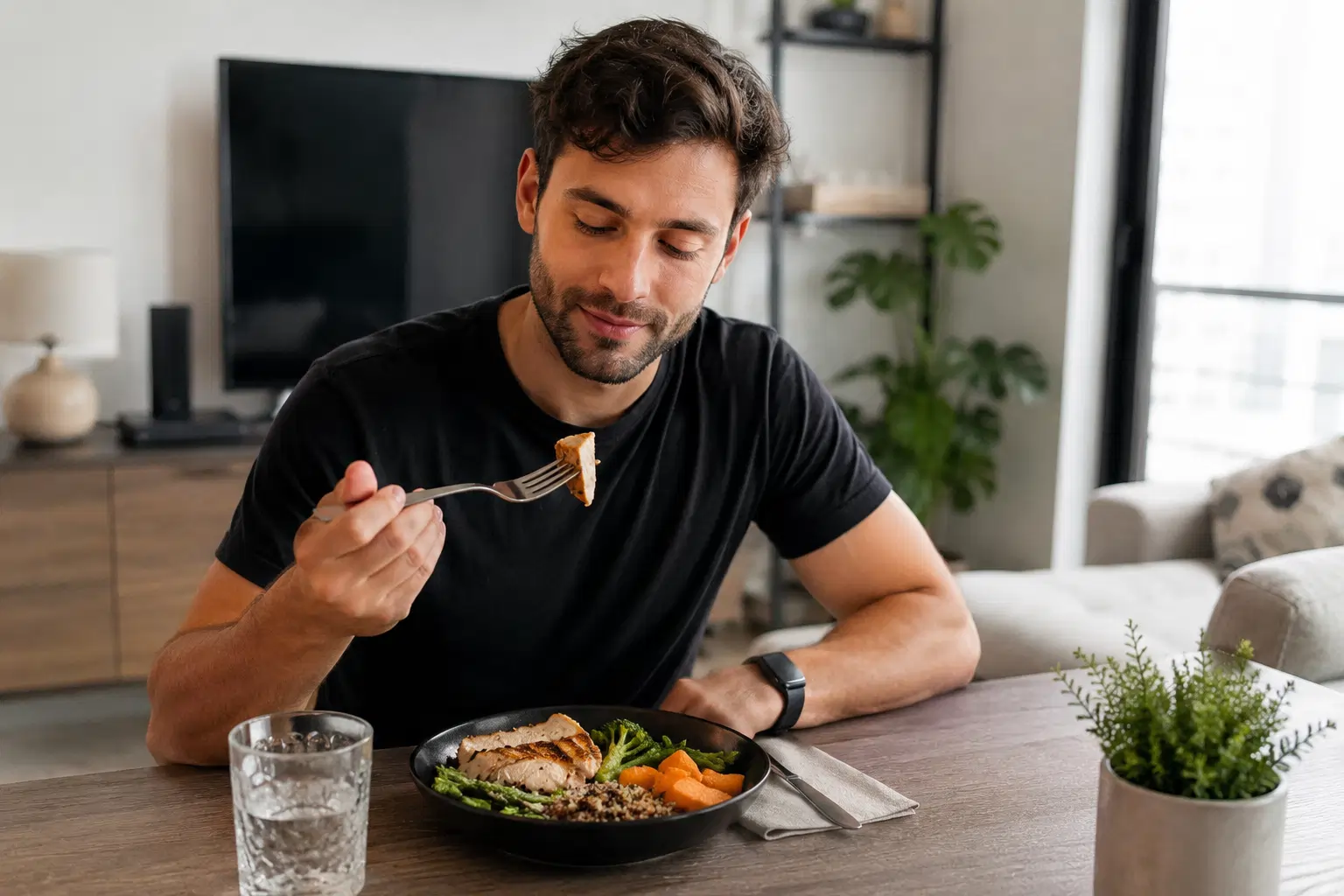Cliente disfrutando Xmeals